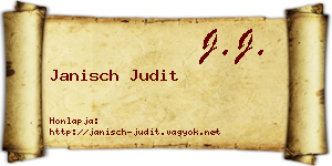 Janisch Judit névjegykártya